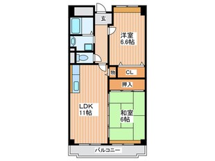 サンシャイン鶴見緑地の物件間取画像